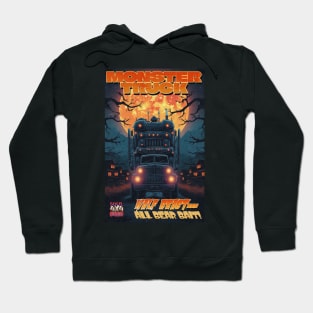 Halloween Monster Truck Half Beast... All Bear Bait Hoodie